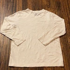 Boys long sleeve white tee